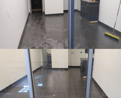 Commercial restoration before and after